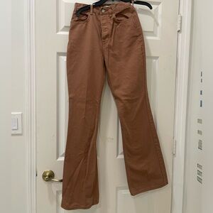 pacsun brown high rise boot cut jeans. good condition